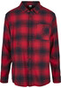 Рубашка URBAN CLASSICS Checked Flanell Shirt Black/Red фото 4