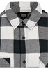 Рубашка URBAN CLASSICS Checked Flanell Shirt Black/White фото 7