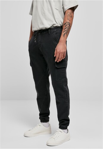 Брюки URBAN CLASSICS Knitted Cargo Jogging Pants Black фото 6