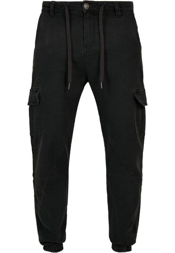 Брюки URBAN CLASSICS Knitted Cargo Jogging Pants Black фото 10