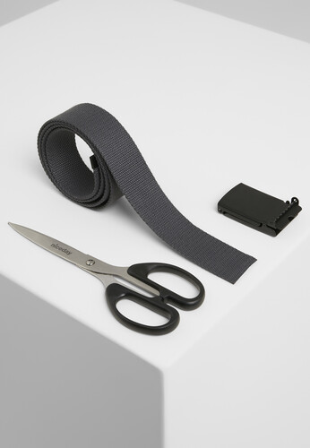 Ремень URBAN CLASSICS Canvas Belts Charcoal/Black фото 4