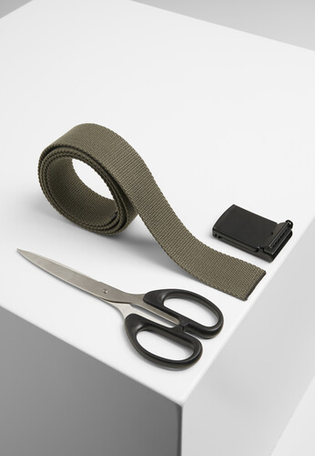 Ремень URBAN CLASSICS Canvas Belts Olive/Black фото 4