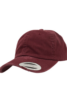 Бейсболка YUPOONG Low Profile Destroyed Cap SS23 Maroon фото 2