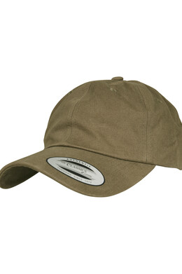 Бейсболка YUPOONG Peached Cotton Twill Dad Cap SS23 Loden фото