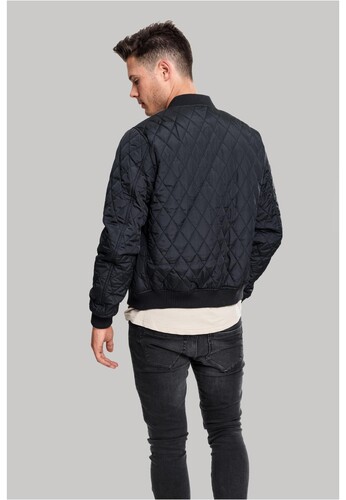 Куртка URBAN CLASSICS Diamond Quilt Nylon Jacket SS23 Black фото 6