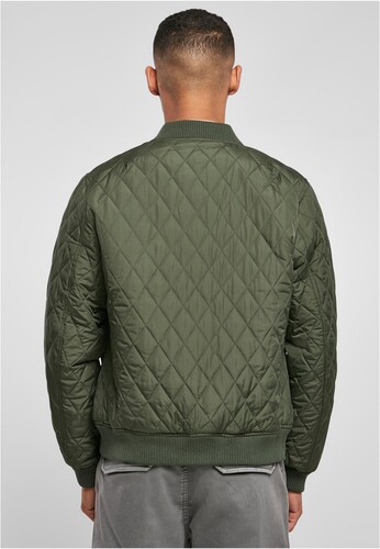 Куртка URBAN CLASSICS Diamond Quilt Nylon Jacket SS23 Olive фото 6