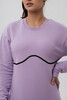Платье UNNO Спортивное с акцентной линией на груди Лаванда фото 3