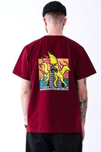 Футболка SUPERTZAR Banana Burgundy фото 3