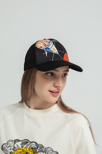 Бейсболка ЗАПОРОЖЕЦ Kosmolet Trucker SS23_2 Black/Multi фото 10