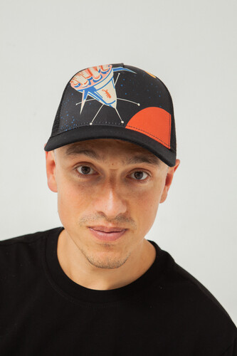 Бейсболка ЗАПОРОЖЕЦ Kosmolet Trucker SS23_2 Black/Multi фото 13