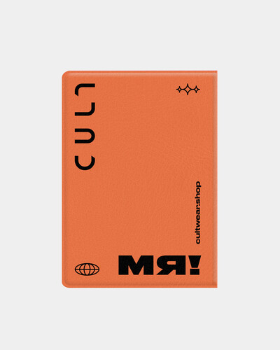 Обложка для паспорта CULT Кот внутри CULT262 Оранжевый фото 4