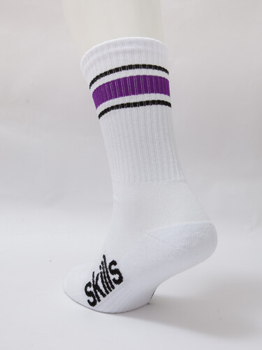 Носки махровые SKILLS Lines White/Purple фото 9