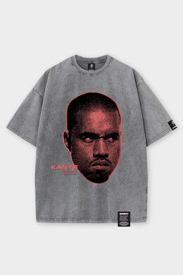 Футболка SHMOT "Kanye" Garment Dye серый фото