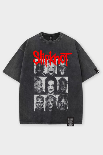 Футболка SHMOT "Slipknot" Garment Dye черный фото 2