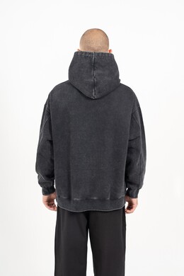 Худи KUL'TURA oversize "Premium" Garment dyed черный фото 2
