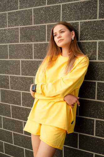 Шорты NICENONICE Basic женские Желтый фото 2