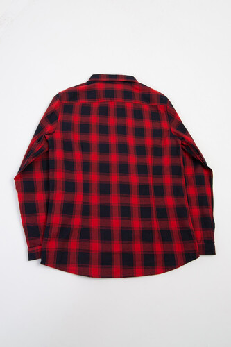 Рубашка TRUESPIN Flannel Shirt Navy/Red фото 10