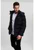 Куртка URBAN CLASSICS Hooded Puffer Jacket Black фото