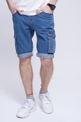 Шорты ЗАПОРОЖЕЦ Pocket Denim Short Zap Regular Flex Classic Blue 42 фото 5