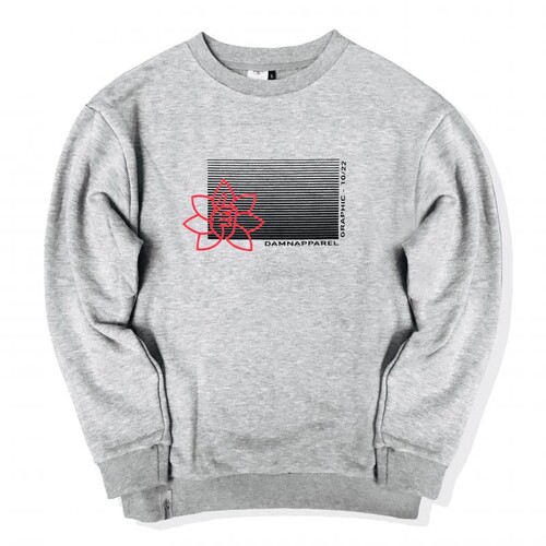 Свитшот DAMN APPAREL SS_GRC Серый фото 3