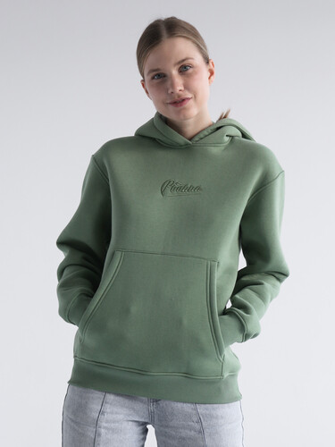 Худи с начесом РОДИНА Оверсайз (женское) Еловый фото 5