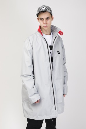 Плащ CODERED Trench Пепельный Мембрана фото 4