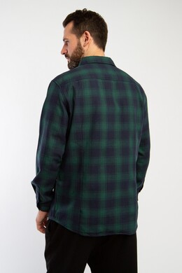 Рубашка TRUESPIN Flannel Shirt Navy/Green фото 2