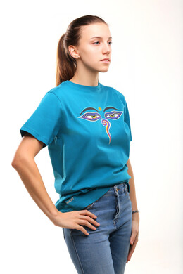 Футболка SWAMI Buddha Eye Teal фото 2