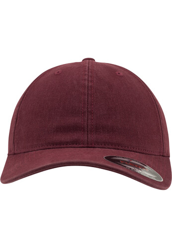 Бейсболка FLEXFIT Flexfit Garment Washed Cotton Dad Hat Maroon фото 6