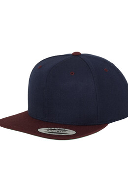 Бейсболка YUPOONG Classic Snapback 2-Tone Nvy/Maroon фото