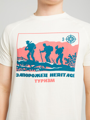 Футболка ЗАПОРОЖЕЦ Turizm Beige фото 8