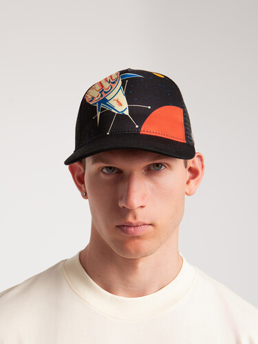 Бейсболка ЗАПОРОЖЕЦ Kosmolet Trucker Black/Multi фото 4