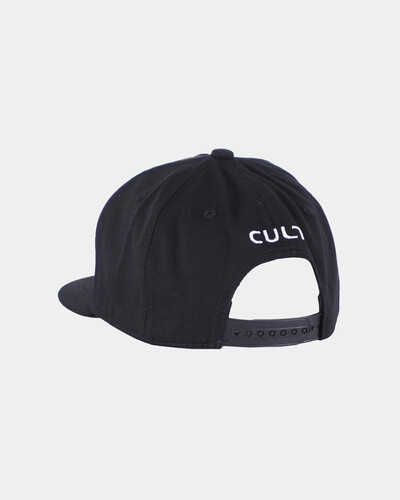 Бейсболка CULT Logo transparent 5 Panel (прямой козырек) CULT157/1 Черный фото 5