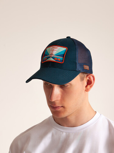 Бейсболка ЗАПОРОЖЕЦ Samolet Trucker Blue фото 18