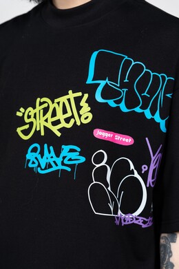 Футболка JOGGER STREET Sorry Wall Black Stain Черный фото 2