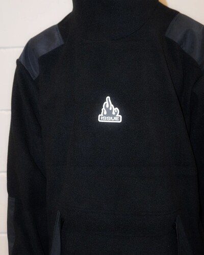 Анорак ISSUE Black-Fleece Anorak Черный фото 5