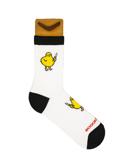 Носки BOOOMERANGS ГопСтоп G036 Белый фото 4