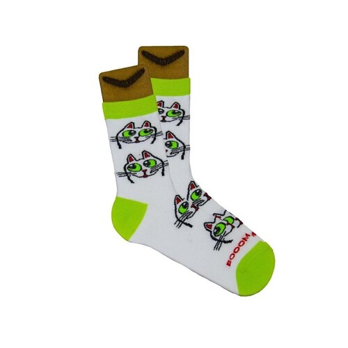 Носки BOOOMERANGS Котик G004 Белый фото 2