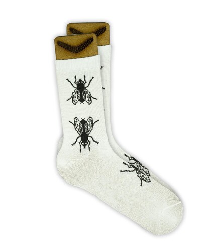 Носки BOOOMERANGS Мухи №G016 Белый фото 3