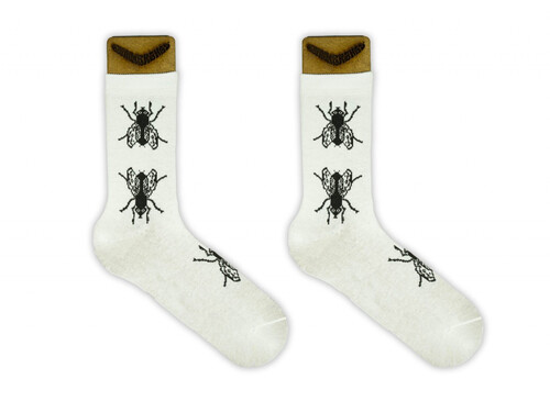 Носки BOOOMERANGS Мухи №G016 Белый фото 4