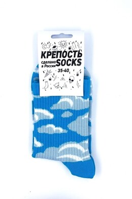 Носки КРЕПОСТЬ SOCKS Облака Голубой фото