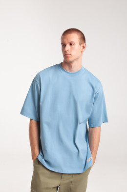 Футболка ЗАПОРОЖЕЦ Blank oversize Blue фото 2