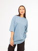 Футболка ЗАПОРОЖЕЦ Blank oversize Blue фото 3