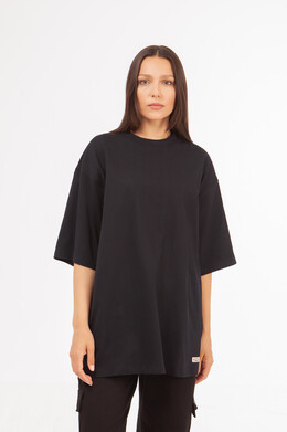 Футболка ЗАПОРОЖЕЦ Blank oversize Deep Black фото