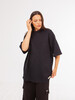 Футболка ЗАПОРОЖЕЦ Blank oversize Deep Black фото 3