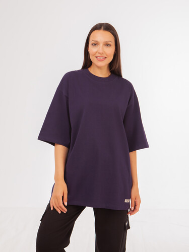 Футболка ЗАПОРОЖЕЦ Blank oversize Violet фото 6