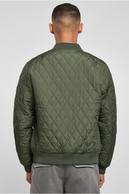 Куртка URBAN CLASSICS Diamond Quilt Nylon Jacket Olive фото 2