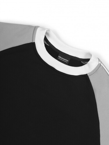 Толстовка NICENONICE Reglan Однотонная Черный фото 6