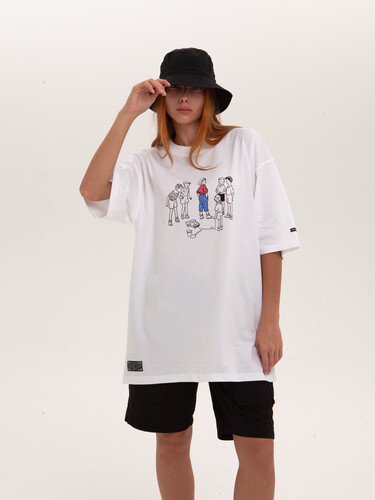 Футболка 1/6 Supreme Kids (oversize fit) White фото 12