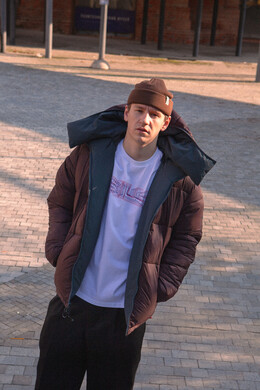 Куртка SKILLS Taurus Reversible Puff Jacket Sea Navy/Brown фото